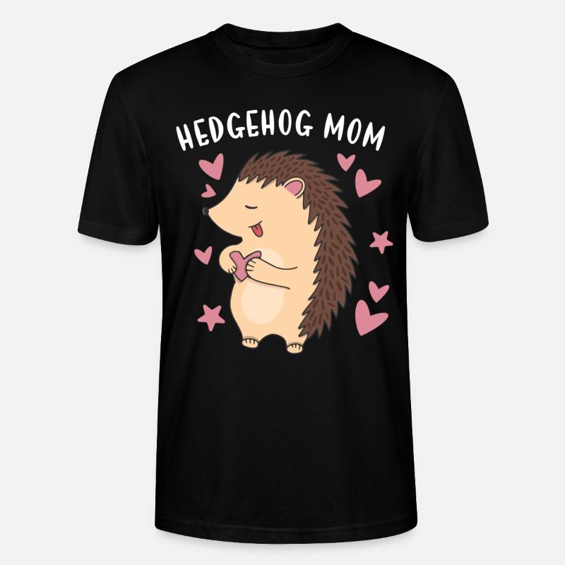 Hedgie Hérisson Maman Hérisson - T-shirt bio CRAFTER Stanley Stella Unisexe - noir
