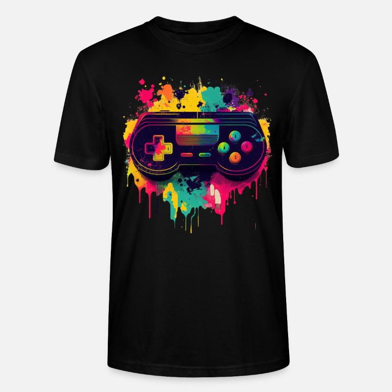 Retro T-shirt - Stanley/Stella Unisex Bio-T-Shirt CRAFTER - Schwarz