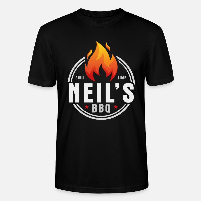 Neils BBQ - Stanley/Stella Unisex Bio-T-Shirt CRAFTER - Schwarz