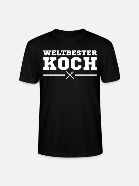 Weltbester Koch Hobbykoch Geschenkidee - Stanley/Stella Unisex Bio-T-Shirt CRAFTER - Schwarz