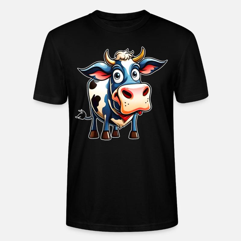 Funny Cow - Stanley/Stella CRAFTER Unisex Organic T-Shirt - black