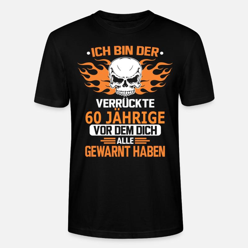 60 JÄHRIGE - Stanley/Stella Unisex Bio-T-Shirt CRAFTER - Schwarz