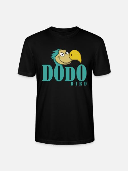 Dodo font with dodo head - Stanley/Stella CRAFTER Unisex Organic T-Shirt - black