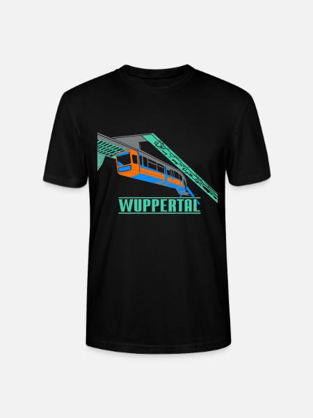 Wuppertal Schwebebahn - Stanley/Stella Unisex Bio-T-Shirt CRAFTER - Schwarz