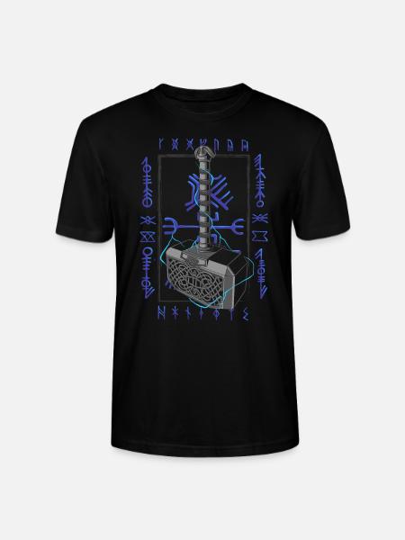 Viking Age - Thor Hammer - Stanley/Stella Unisex Bio-T-Shirt CRAFTER - Schwarz