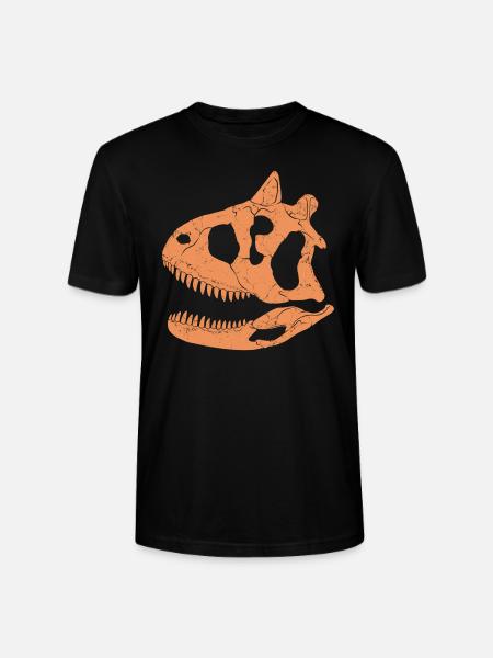 Carnotaurus fossil skull - Stanley/Stella CRAFTER Unisex Organic T-Shirt - black