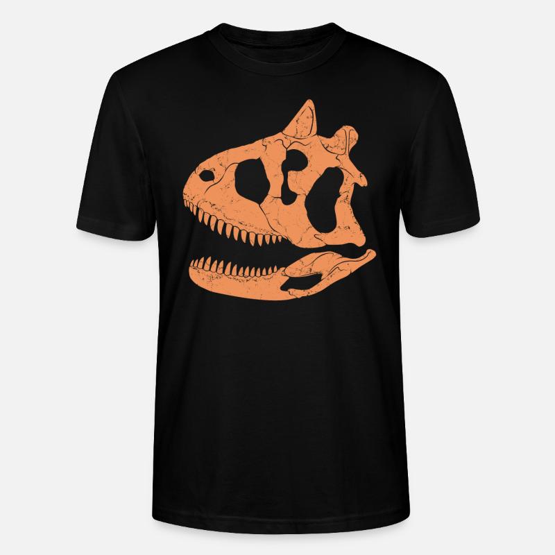 Carnotaurus Fossil Schädel - Stanley/Stella Unisex Bio-T-Shirt CRAFTER - Schwarz