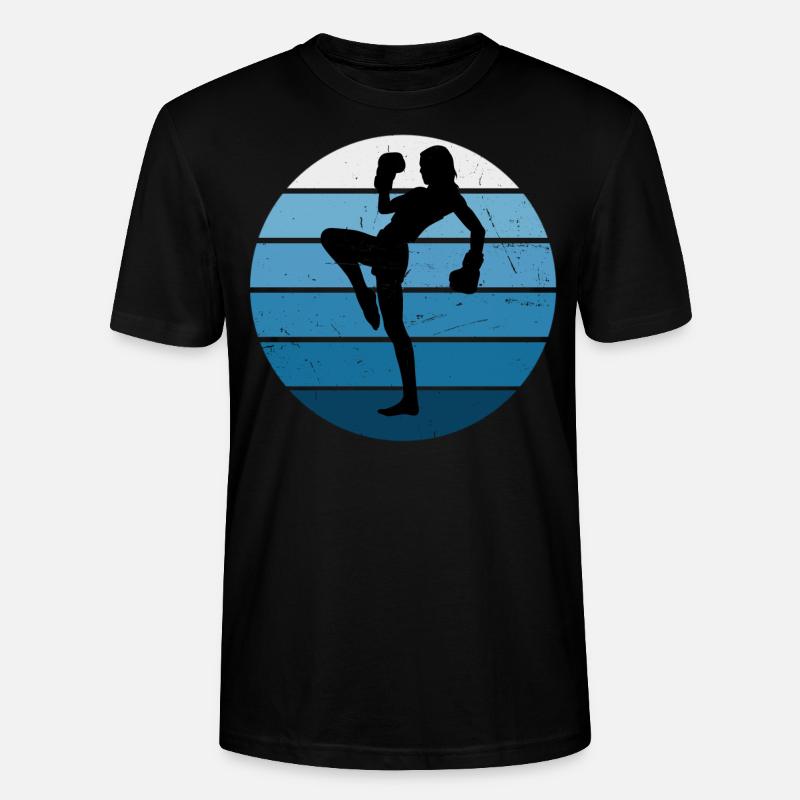 Boxe Kickboxing Kickboxing Hommes - T-shirt bio CRAFTER Stanley Stella Unisexe - noir