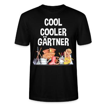 Garten Lustiger Spruch Hobby Gärtner Geschenkidee - Stanley/Stella Unisex Bio-T-Shirt CRAFTER - Schwarz - Vorne - Alina (178cm) & Michal (187cm)