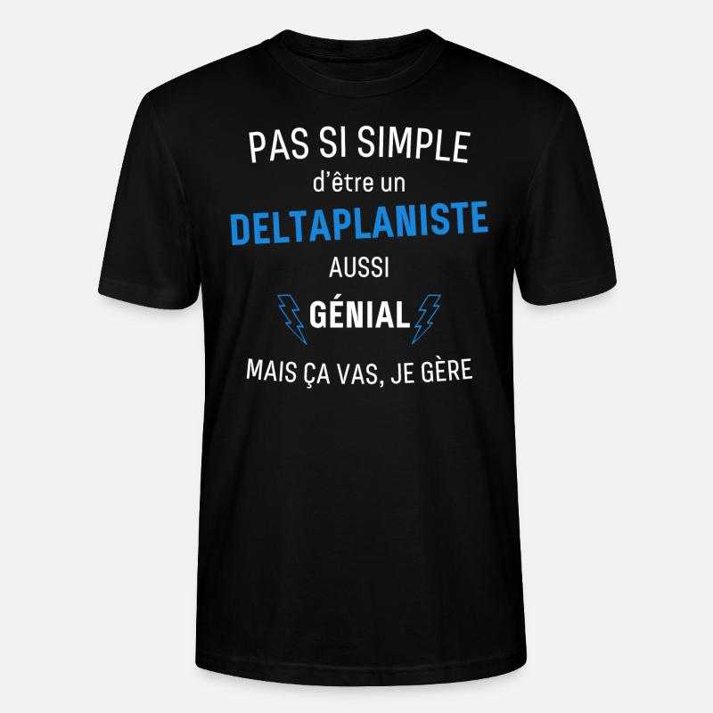 Großartiger Deltaplanist - Stanley/Stella Unisex Bio-T-Shirt CRAFTER - Schwarz