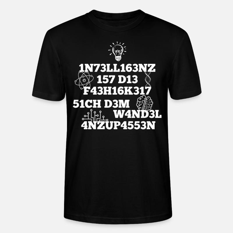 Intelligenz - Stanley/Stella Unisex Bio-T-Shirt CRAFTER - Schwarz