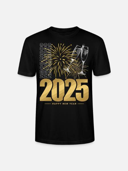 Neujahr 2025 - Stanley/Stella Unisex Bio-T-Shirt CRAFTER - Schwarz