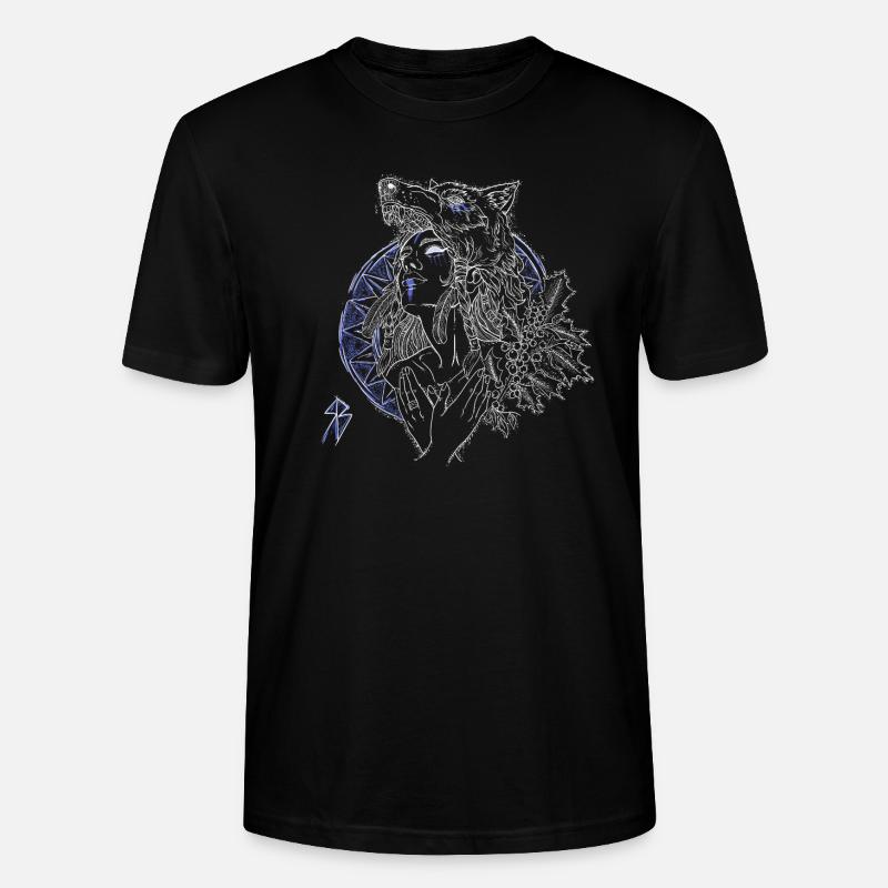 Vierge de bouclier - T-shirt bio CRAFTER Stanley Stella Unisexe - noir