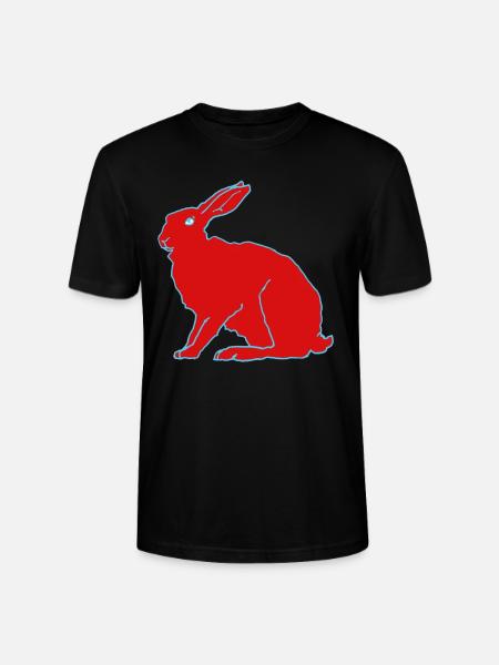Roter Hase - Stanley/Stella Unisex Bio-T-Shirt CRAFTER - Schwarz