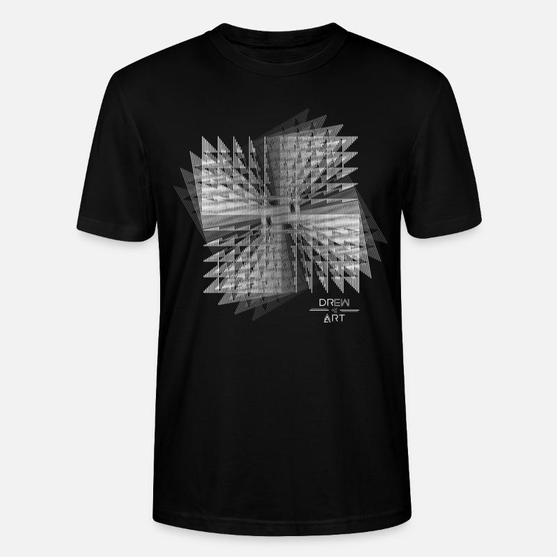 Techno / Illusion / DREW ART - Stanley/Stella Unisex Bio-T-Shirt CRAFTER - Schwarz