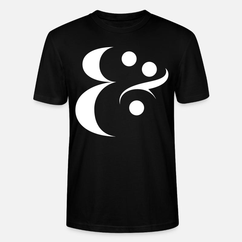 esperluette - T-shirt bio CRAFTER Stanley Stella Unisexe - noir