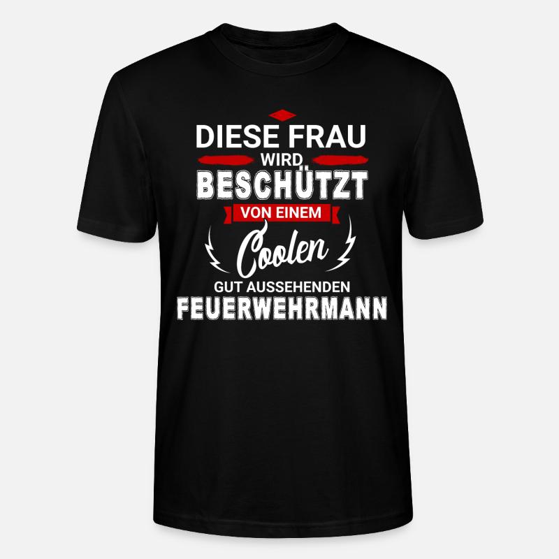 FEUERWEHRMANN - Stanley/Stella Unisex Bio-T-Shirt CRAFTER - Schwarz