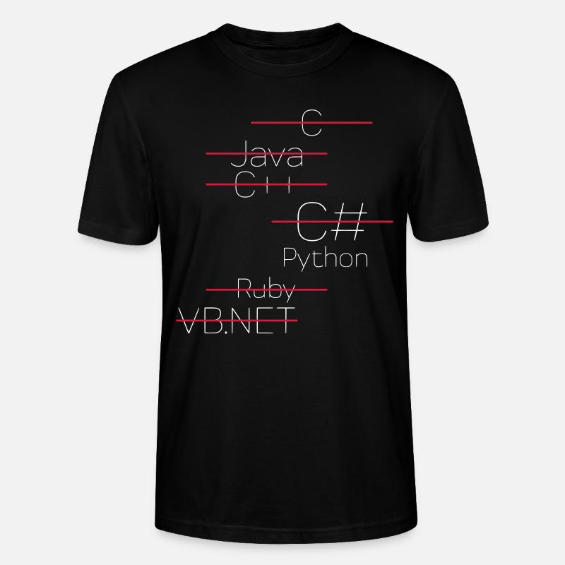 PYTHON CODING / PROGRAMMING LANGUAGE - Stanley/Stella CRAFTER Unisex Organic T-Shirt - black