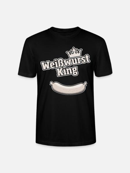 Weisswurst King Bavarian Gift - Stanley/Stella CRAFTER Unisex Organic T-Shirt - black