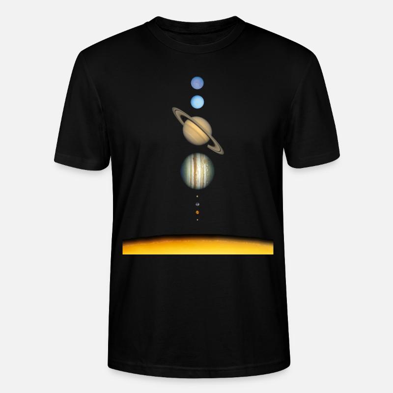 Sonnensystem - Stanley/Stella Unisex Bio-T-Shirt CRAFTER - Schwarz