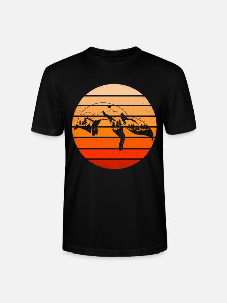 Fuchs Wald Berge Geschenkidee - Stanley/Stella Unisex Bio-T-Shirt CRAFTER - Schwarz