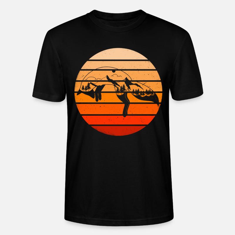 Fuchs Wald Berge Geschenkidee - Stanley/Stella Unisex Bio-T-Shirt CRAFTER - Schwarz