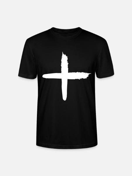 Cross Brush - Stanley/Stella CRAFTER Unisex Organic T-Shirt - black