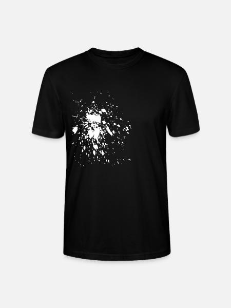 White spots on the wall - Stanley/Stella CRAFTER Unisex Organic T-Shirt - black