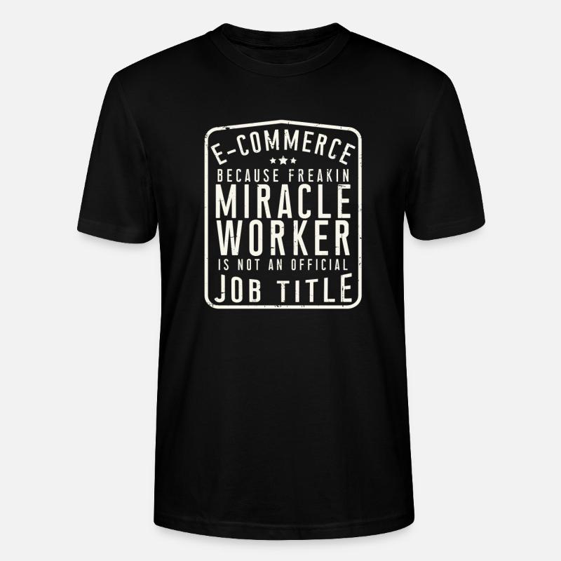 E-Commerce - Stanley/Stella Unisex Bio-T-Shirt CRAFTER - Schwarz