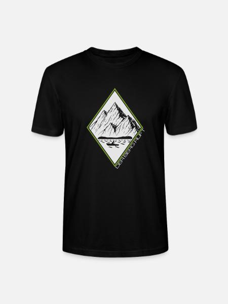 Der Berg ruft - Stanley/Stella Unisex Bio-T-Shirt CRAFTER - Schwarz