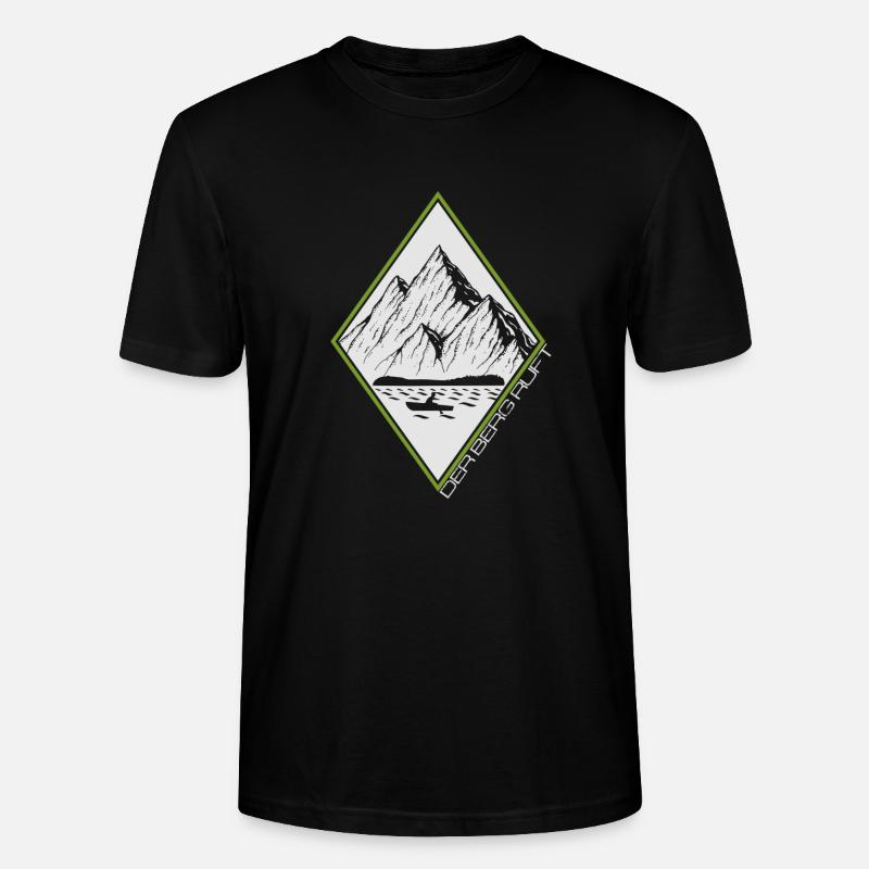 Der Berg ruft - Stanley/Stella Unisex Bio-T-Shirt CRAFTER - Schwarz
