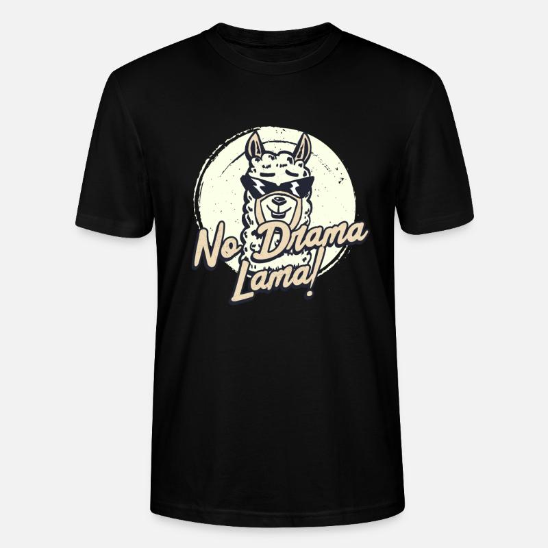 Pas de drame, lama! - T-shirt bio CRAFTER Stanley Stella Unisexe - noir