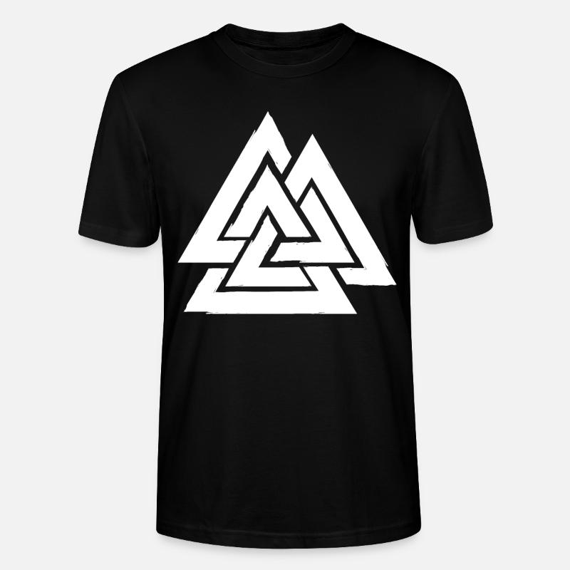 Valknut - Symbol von Odin - Stanley/Stella Unisex Bio-T-Shirt CRAFTER - Schwarz