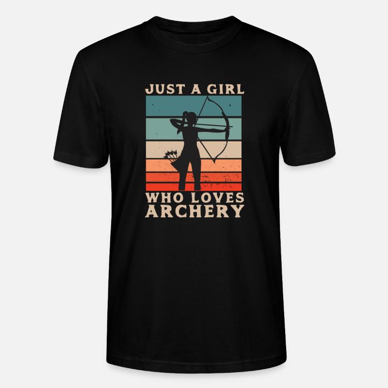 Bogenschießen - Archery - Pfeil und Bogen - Stanley/Stella Unisex Bio-T-Shirt CRAFTER - Schwarz