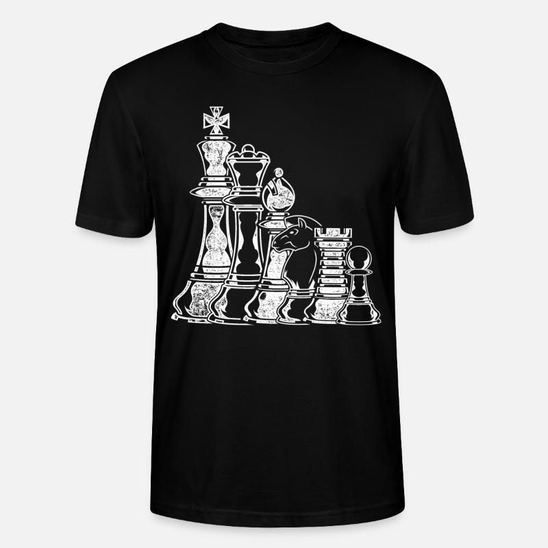 Échecs - T-shirt bio CRAFTER Stanley Stella Unisexe - noir