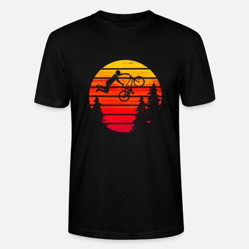 BMX couché de soleil - T-shirt bio CRAFTER Stanley Stella Unisexe - noir
