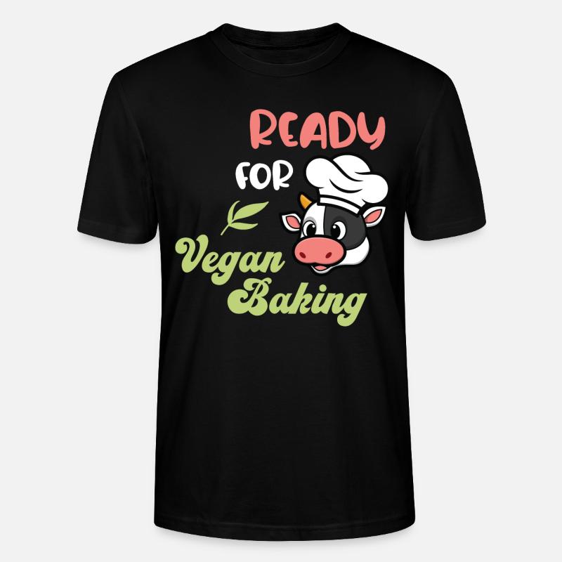 Ready for Vegan Baking - Stanley/Stella Unisex Bio-T-Shirt CRAFTER - Schwarz