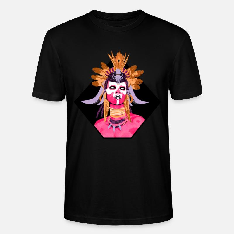 SCHÄDEL - Stanley/Stella Unisex Bio-T-Shirt CRAFTER - Schwarz