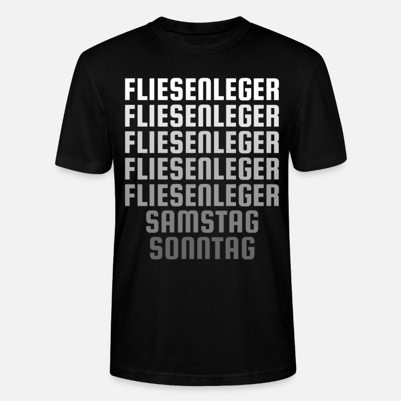 Fliesenleger Handwerker - Stanley/Stella Unisex Bio-T-Shirt CRAFTER - Schwarz