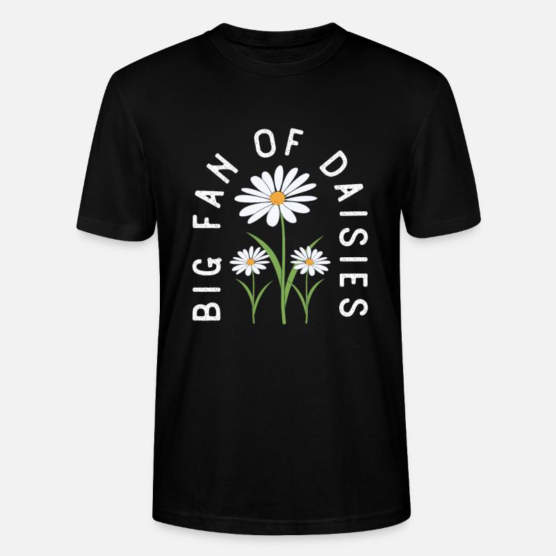 Gänseblume Gänseblümchen - Stanley/Stella Unisex Bio-T-Shirt CRAFTER - Schwarz