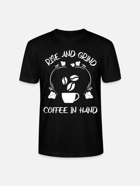 Coffee Espresso Coffee - Stanley/Stella CRAFTER Unisex Organic T-Shirt - black