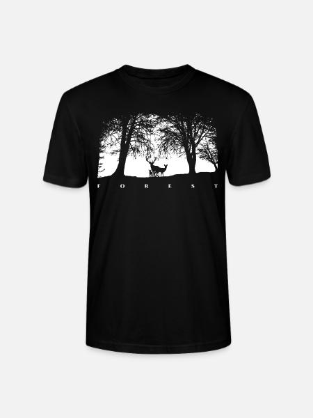 White Forest - Stanley/Stella CRAFTER Unisex Organic T-Shirt - black