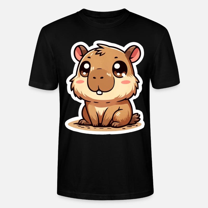 Capybara - Stanley/Stella Unisex Bio-T-Shirt CRAFTER - Schwarz