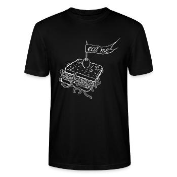 eat me sandwich - Stanley/Stella Unisex Bio-T-Shirt CRAFTER - Schwarz - Vorne - Alina (178cm) & Michal (187cm)