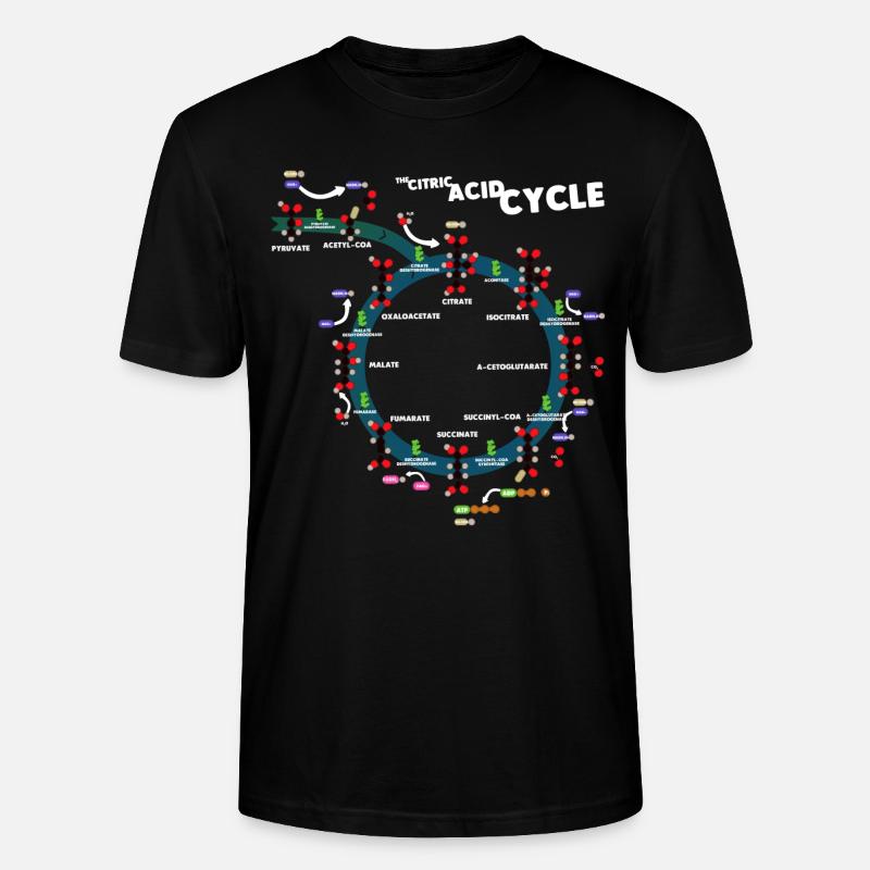 Le cycle de krebs - T-shirt bio CRAFTER Stanley Stella Unisexe - noir
