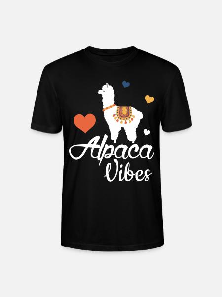 Alpaca Vibes - Stanley/Stella CRAFTER Unisex Organic T-Shirt - black