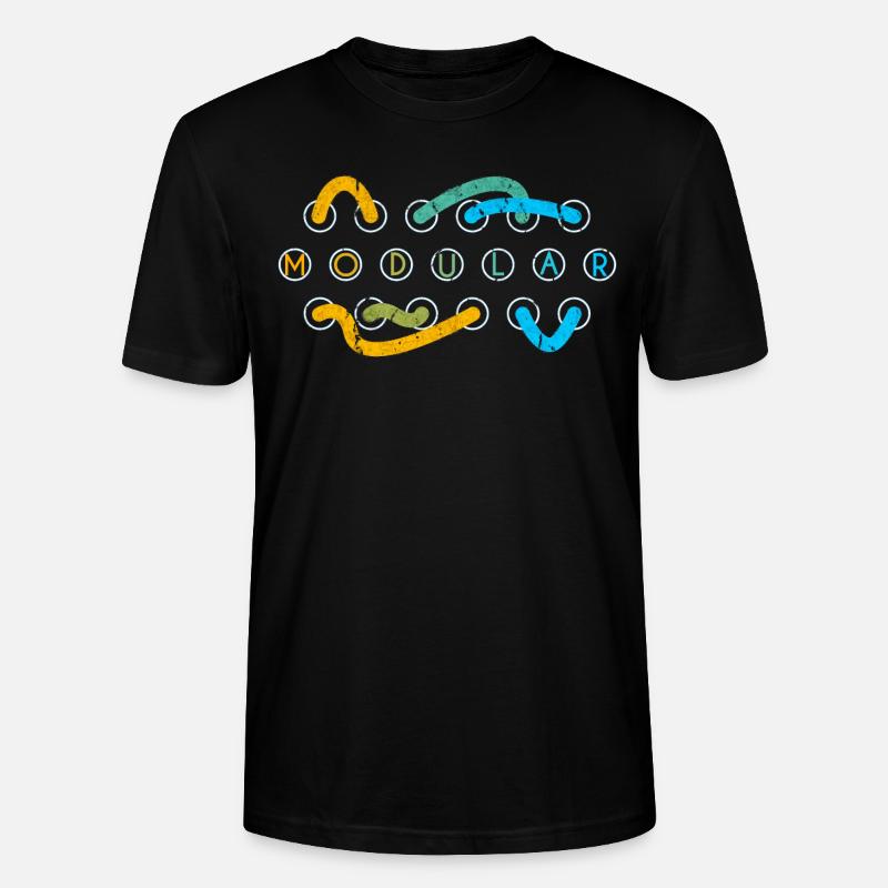 Modular Synth Patch Kabel - Stanley/Stella Unisex Bio-T-Shirt CRAFTER - Schwarz