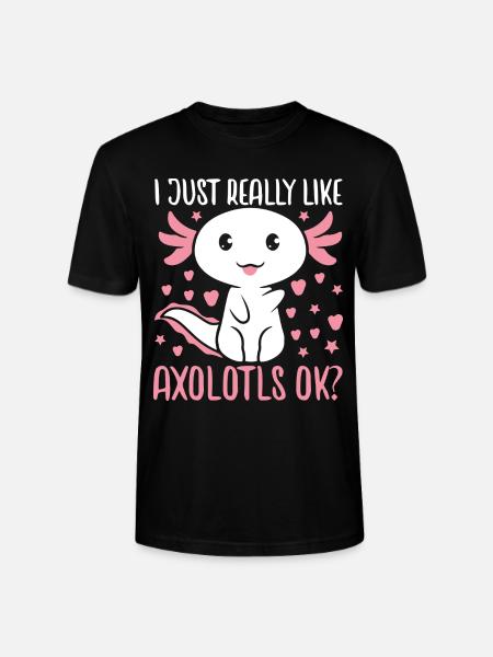 Axolotl - Stanley/Stella CRAFTER Unisex Organic T-Shirt - black