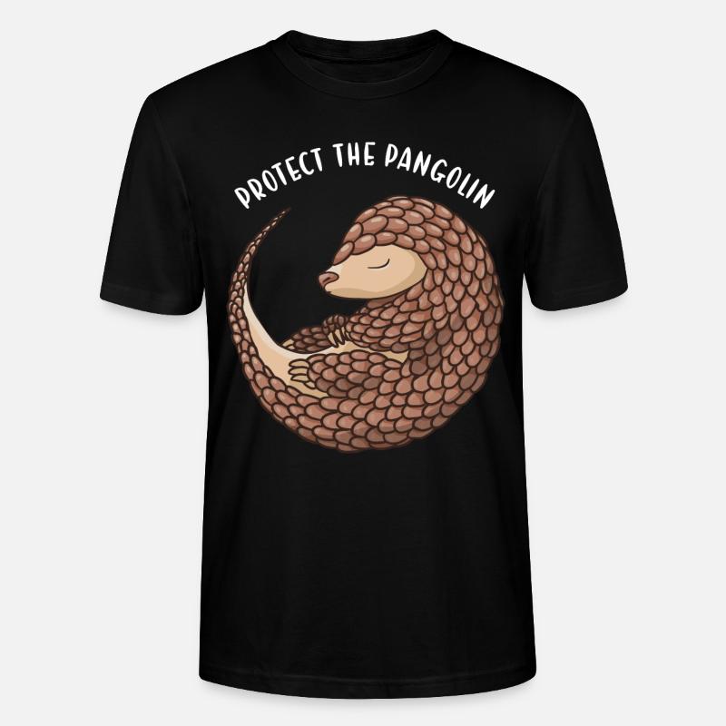 Protéger le pangolin pangolin - T-shirt bio CRAFTER Stanley Stella Unisexe - noir