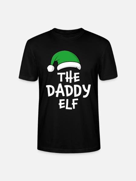 The Daddy Elf - Stanley/Stella CRAFTER Unisex Organic T-Shirt - black